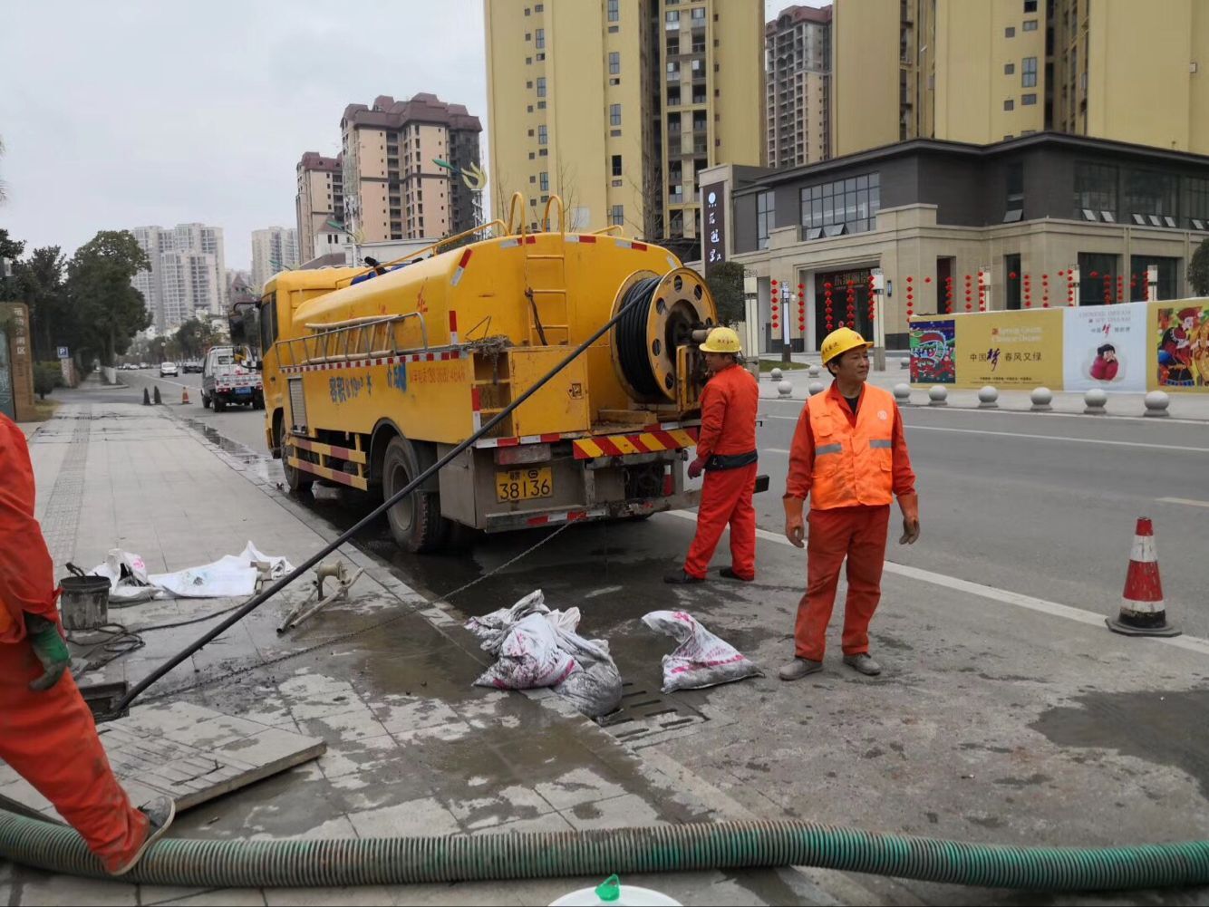 徽州排污管道清淤-管道清洗